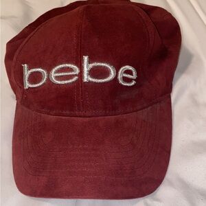 Bebe Burgundy Cap with Logo